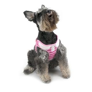 NWT Vibrant Life Harness Dog Pink Striped Size Medium (up to 50 pounds)